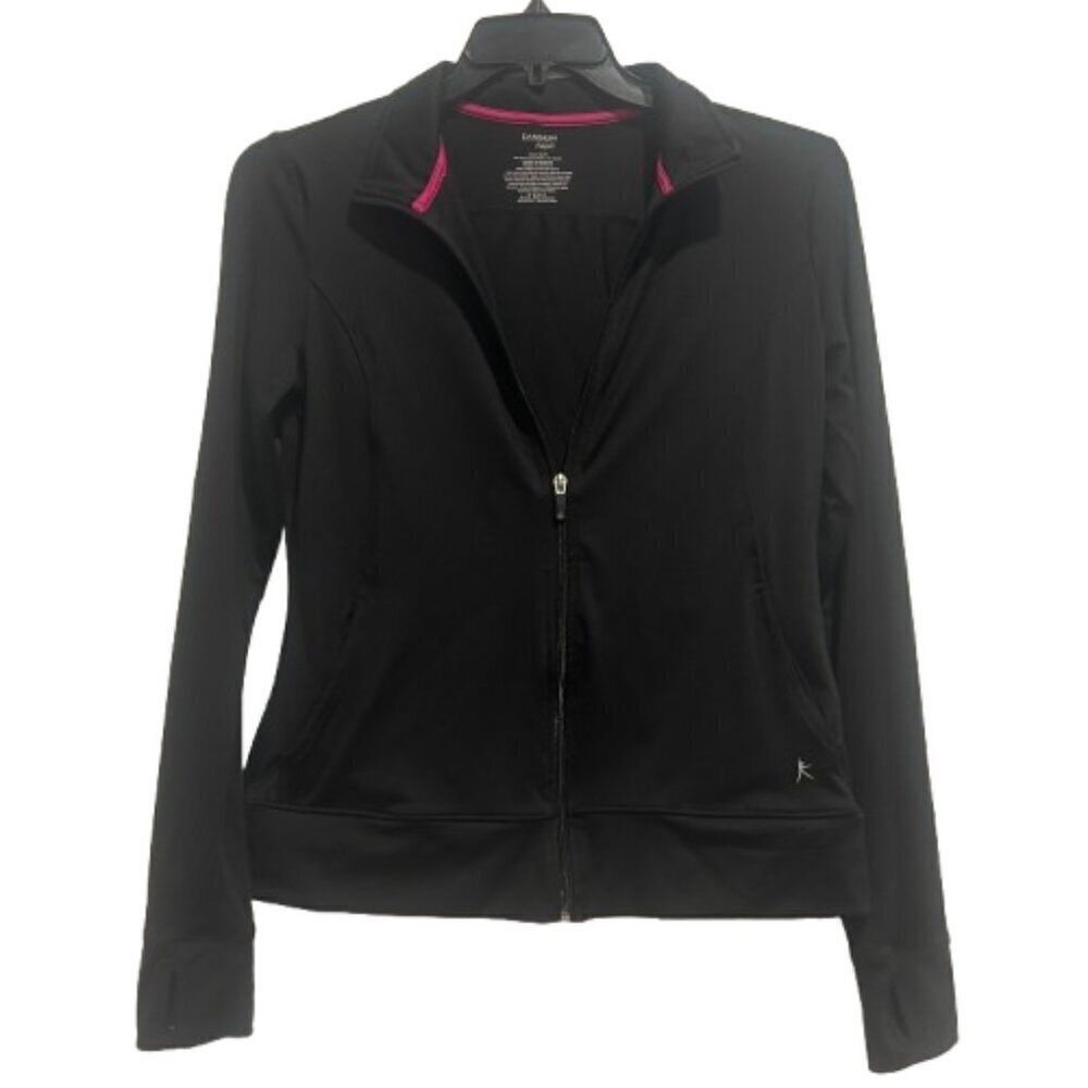 Danskin Now Black Performance Athletic Zip Up Jacket Women’s Size S (4-6)